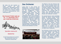 Flyer Stiftung Blasorchester B-Seite